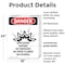 Signmission Explosive Vapors No Danger Sign, Plastic, 18in W x 24in L, 2PK OS-2PACK-DS-P-1824-V-1211 - alternate 2